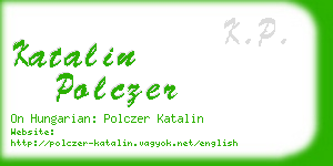 katalin polczer business card